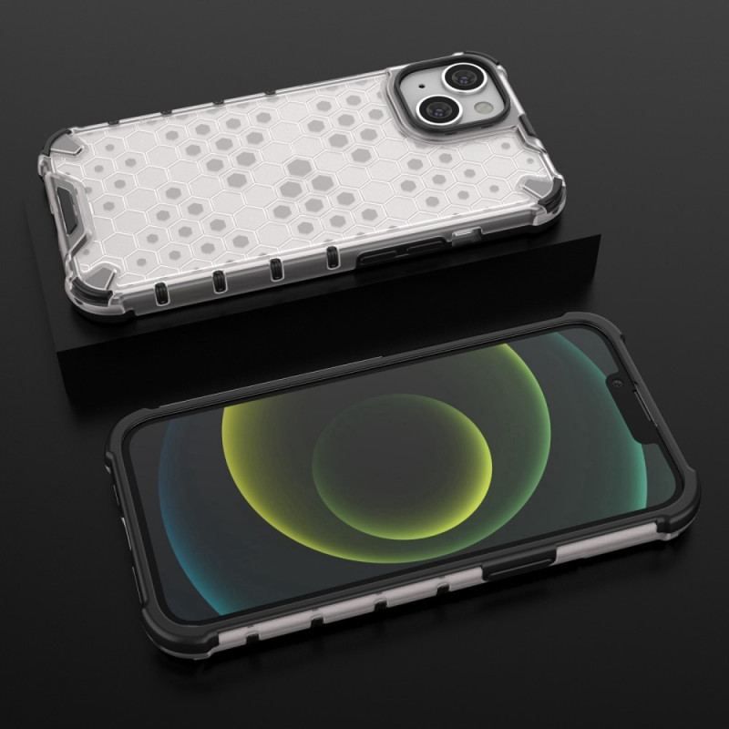 Cover iPhone 14 Med Snor Med Honeycomb Ledning