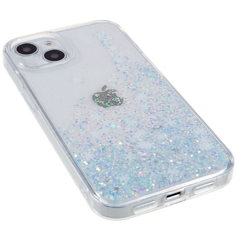 Cover iPhone 14 Pailletter Flakes