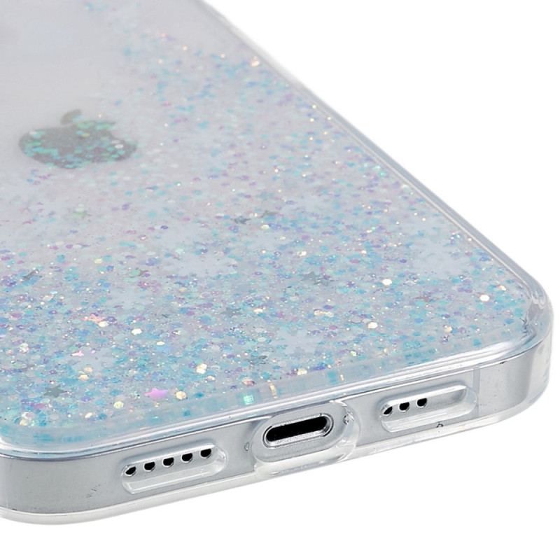 Cover iPhone 14 Pailletter Flakes