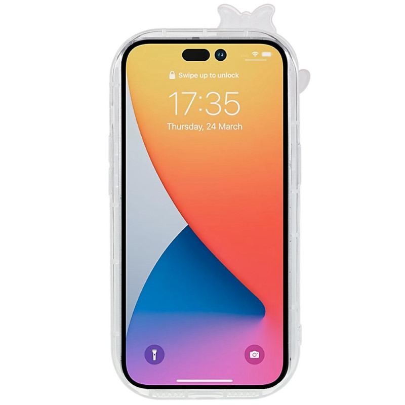 Cover iPhone 14 Plus Beskyttelsessæt Gennemsigtig Og Sjov Linsebeskyttelse