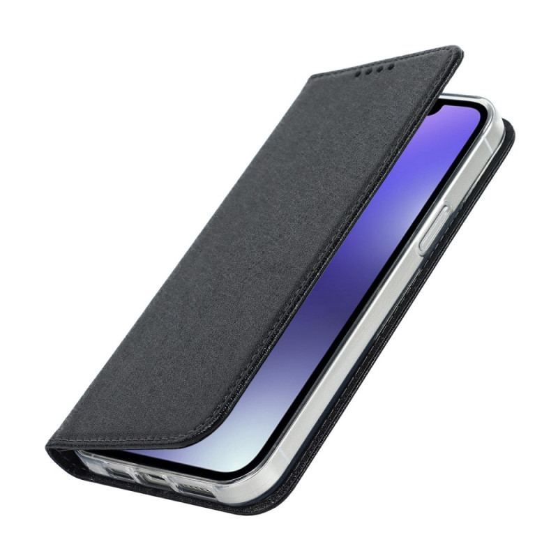 Cover iPhone 14 Plus Flip Cover Blødt Læderstil Med Rem