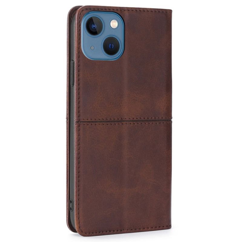 Cover iPhone 14 Plus Flip Cover Vintage Stil