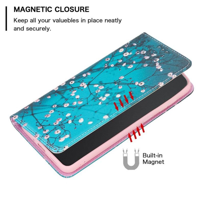 Cover iPhone 14 Pro Flip Cover Blomsterbilleder