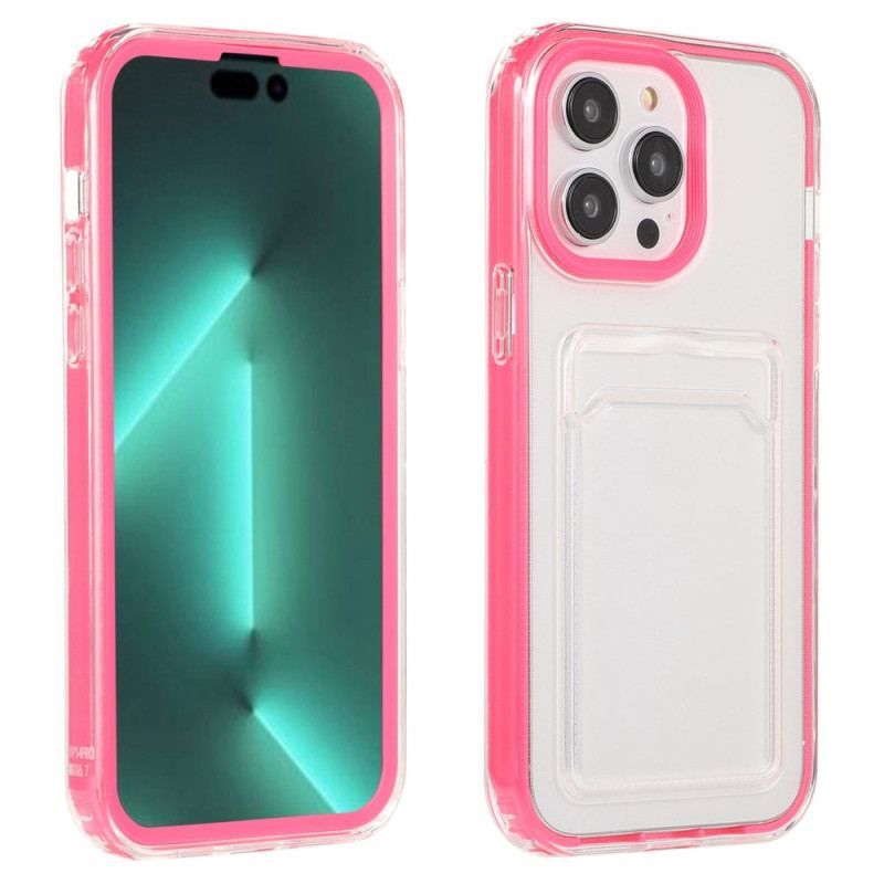 Cover iPhone 14 Pro Gennemsigtig Kortholder