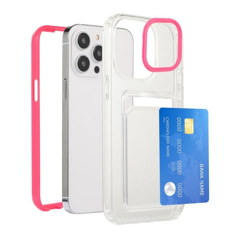 Cover iPhone 14 Pro Gennemsigtig Kortholder