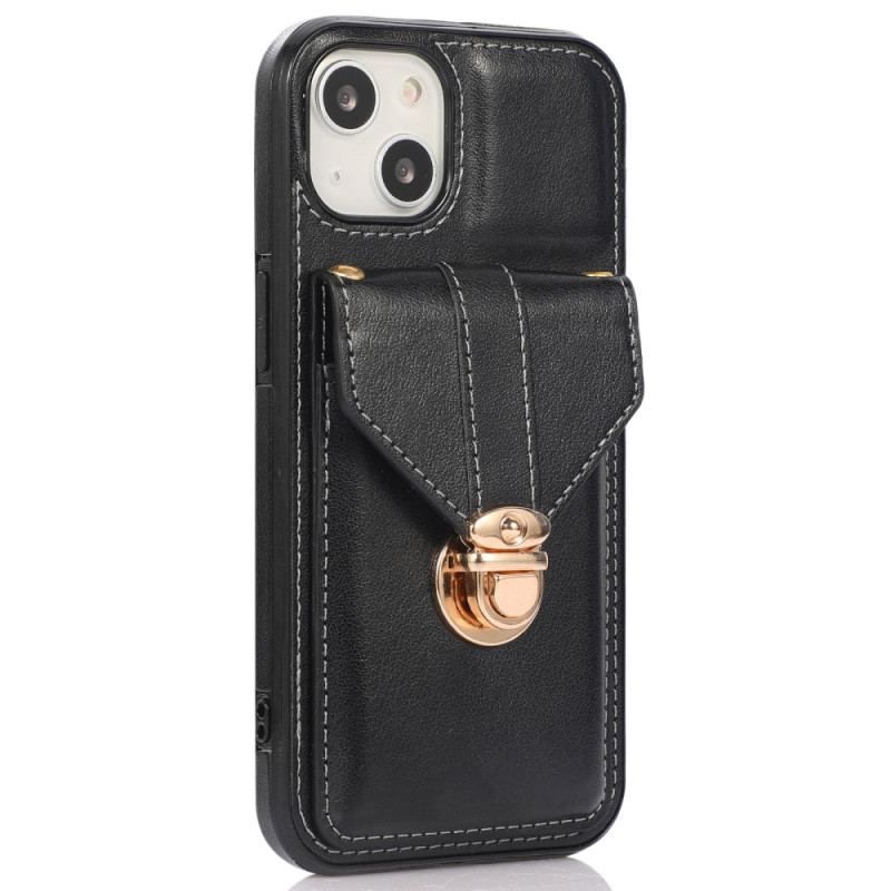 Cover iPhone 14 Punge Etui Crossbody Tegnebog