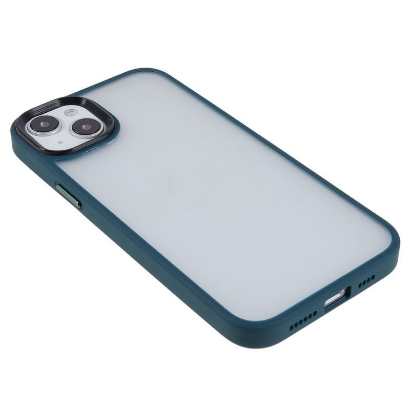 Cover iPhone 15 Plus Akrylbagside Og Silikonekanter