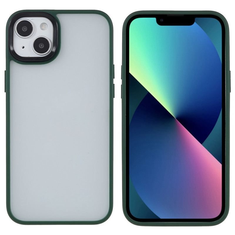 Cover iPhone 15 Plus Akrylbagside Og Silikonekanter