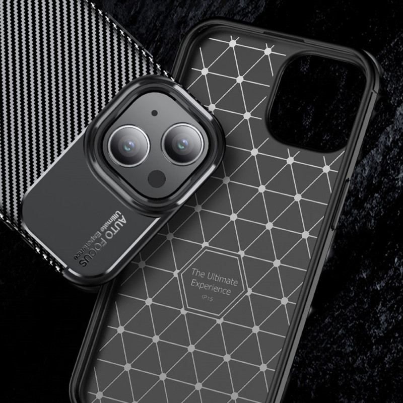 Cover iPhone 15 Plus Carbon Texture Fiber