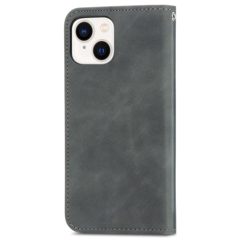 Cover iPhone 15 Plus Flip Cover Blødt Kunstlæder