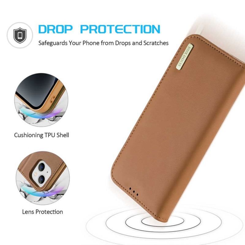 Cover iPhone 15 Plus Flip Cover Hivo Serie Dux Ducis