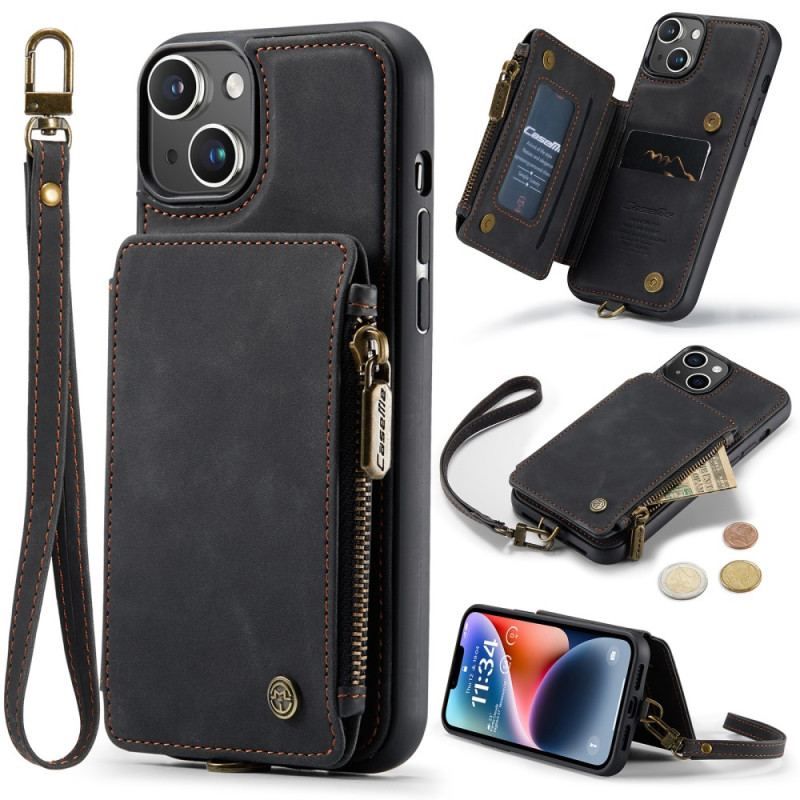 Cover iPhone 15 Plus Punge Etui Caseme Wallet Style