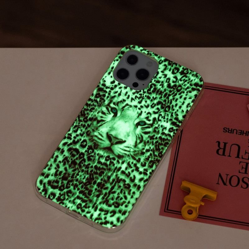 Cover iPhone 15 Pro Fluorescerende Leopard