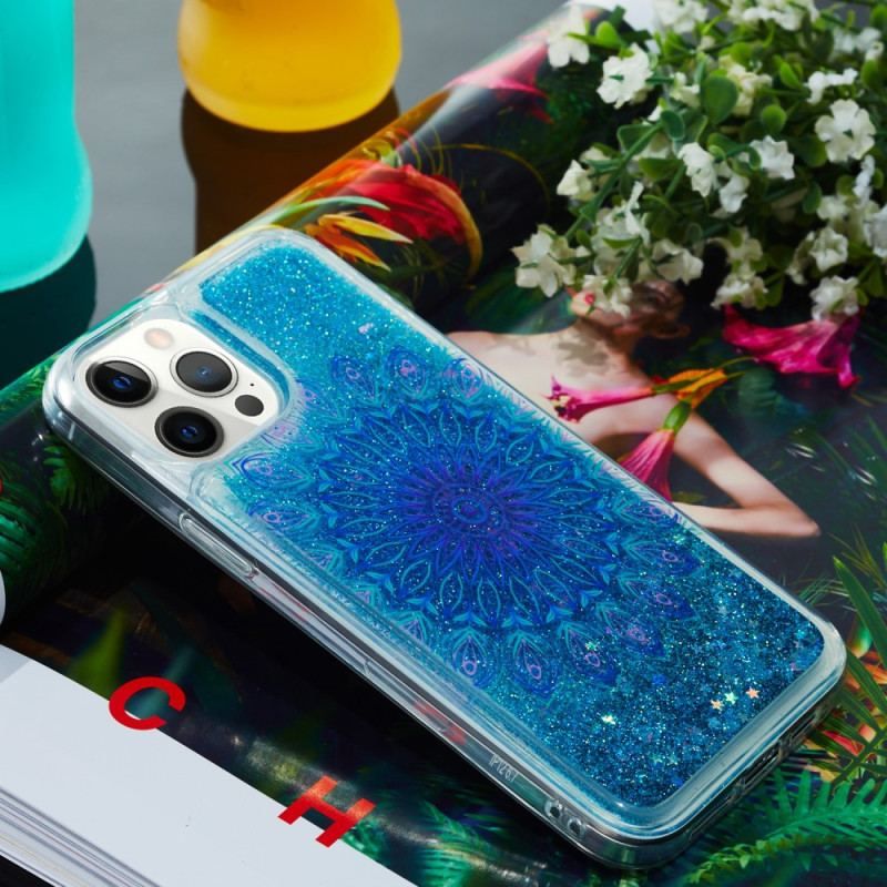 Cover iPhone 15 Pro Mandala Glitter