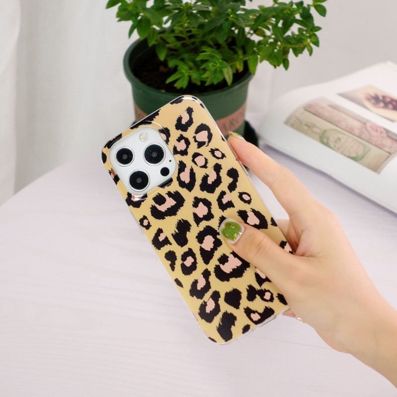 Cover iPhone 15 Pro Max Leopardmønster