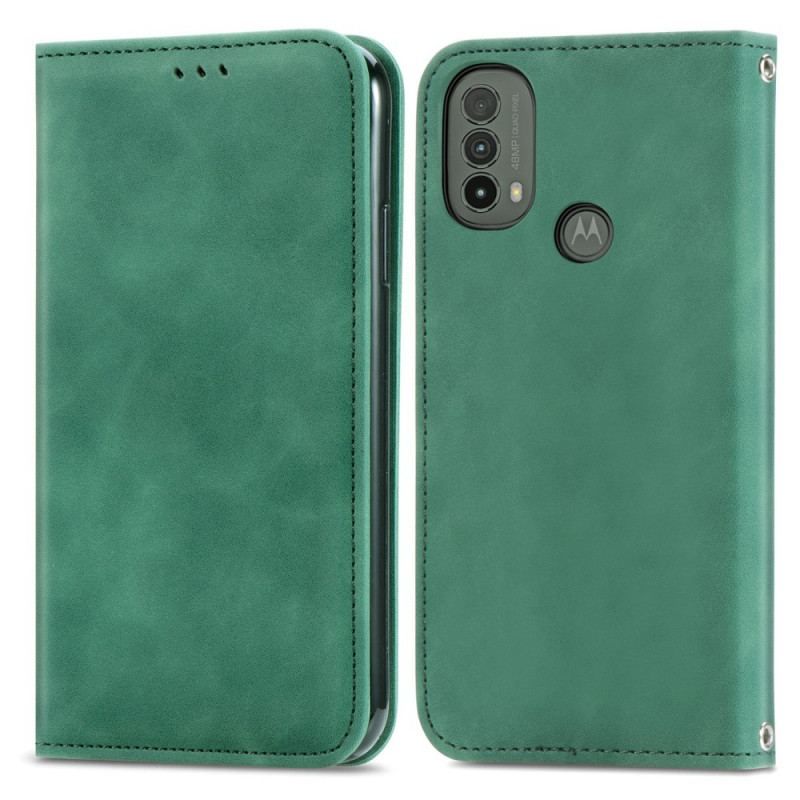 Cover Moto E40 / E30 / E20 Flip Cover Skin-touch Design