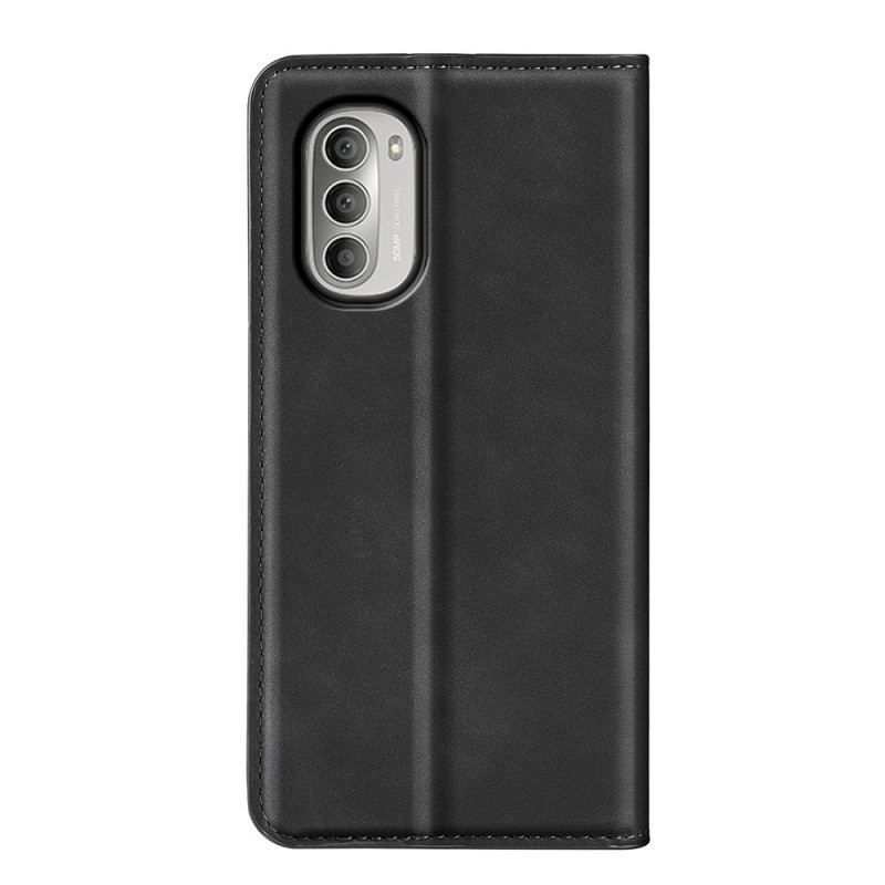 Cover Moto G51 5G Flip Cover Silkeblødt Lædereffekt