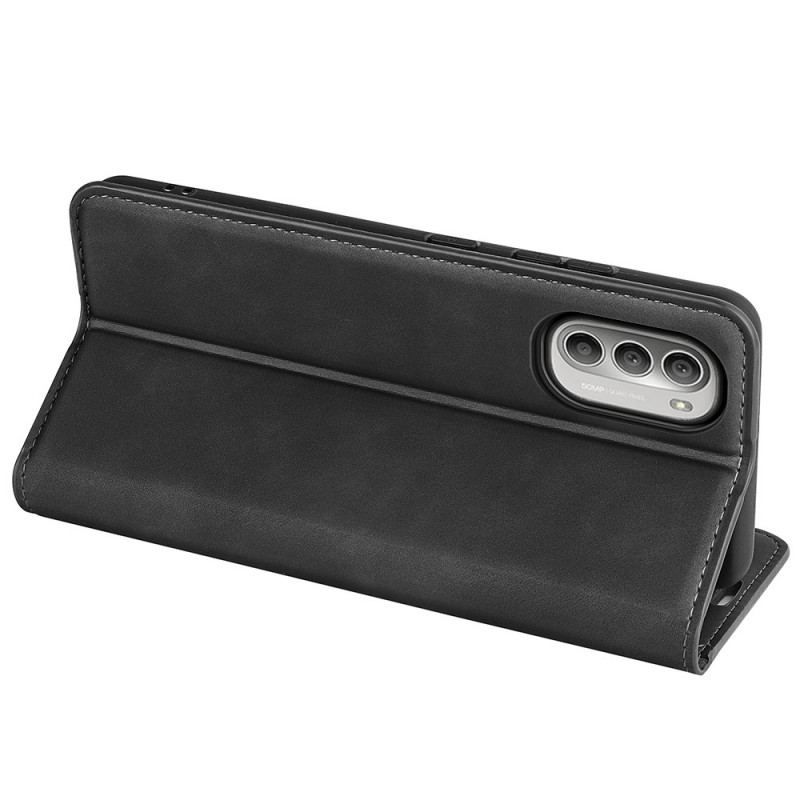 Cover Moto G51 5G Flip Cover Silkeblødt Lædereffekt