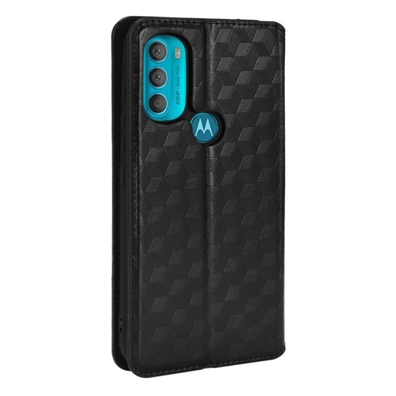 Cover Moto G71 5G Flip Cover Diamant Læder Effekt