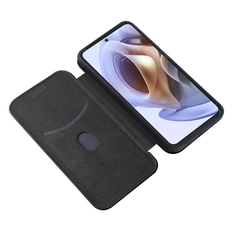 Cover Moto G71 5G Flip Cover Farvet Carbon Silikone