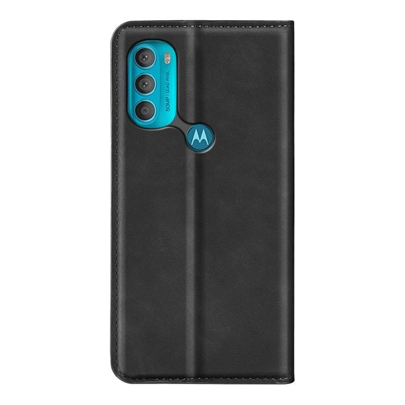 Cover Moto G71 5G Flip Cover Silkeblødt Lædereffekt