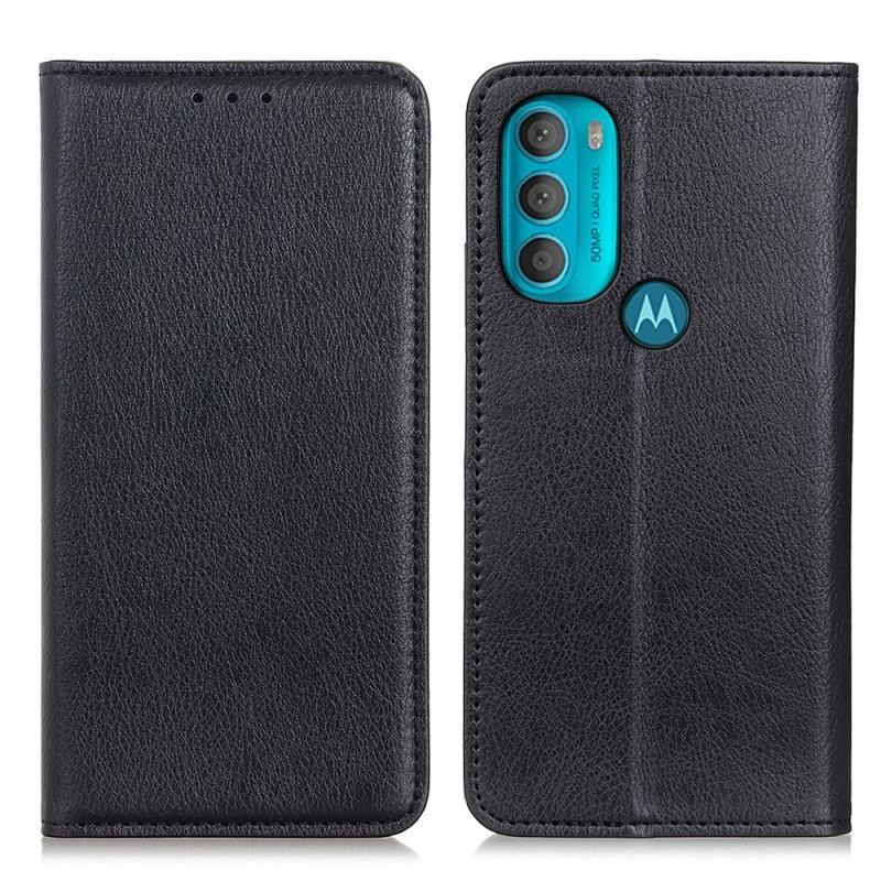 Cover Moto G71 5G Flip Cover Tekstureret Splitlæder