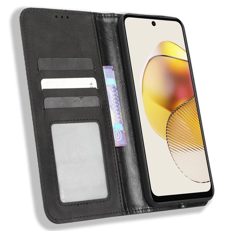 Cover Moto G73 5G Flip Cover Stiliseret