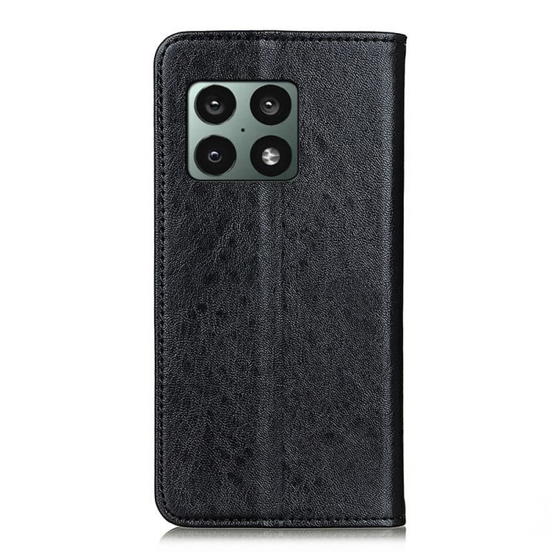 Cover OnePlus 10 Pro 5G Flip Cover Læder Tekstur