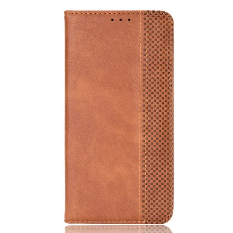 Cover OnePlus 10 Pro 5G Flip Cover Stiliseret Vintage Lædereffekt