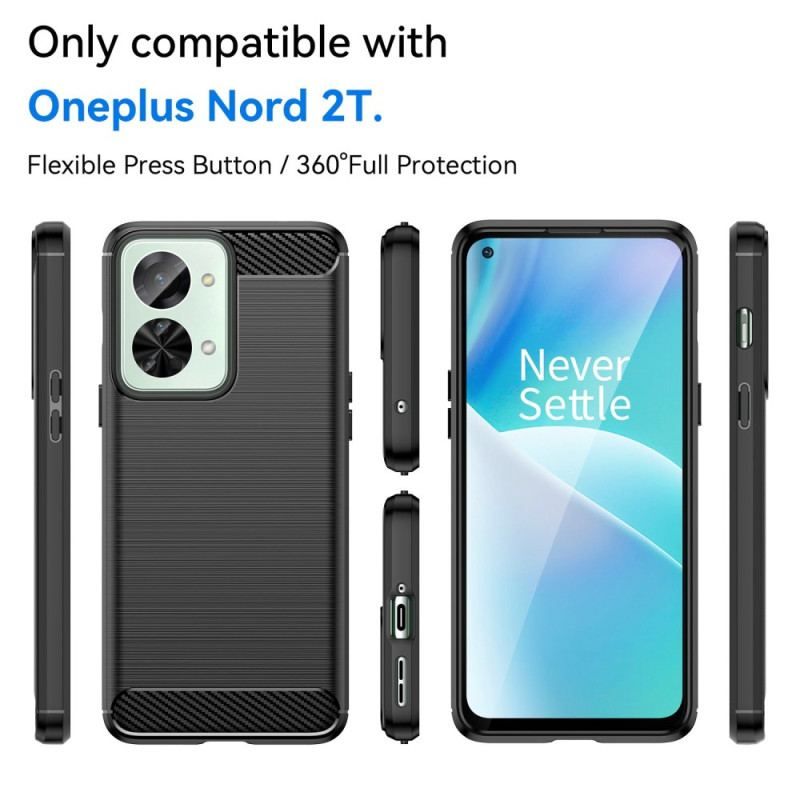 Cover OnePlus Nord 2T 5G Lav Kulstof Børstet