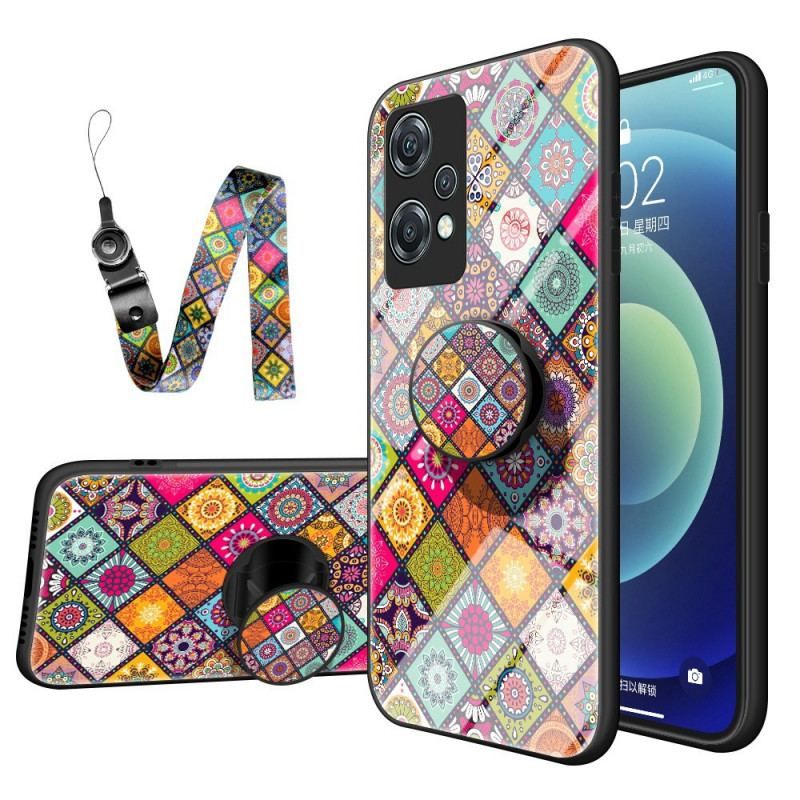 Cover OnePlus Nord CE 2 Lite 5G Patchwork Magnetisk Holder