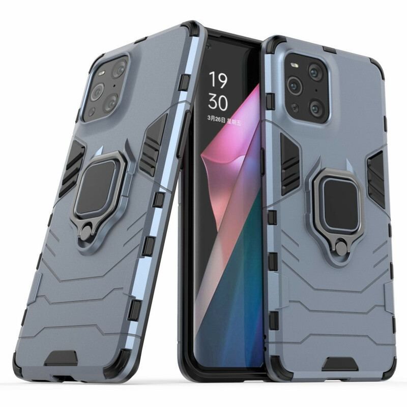 Cover Oppo Find X3 Pro Ring Resistent