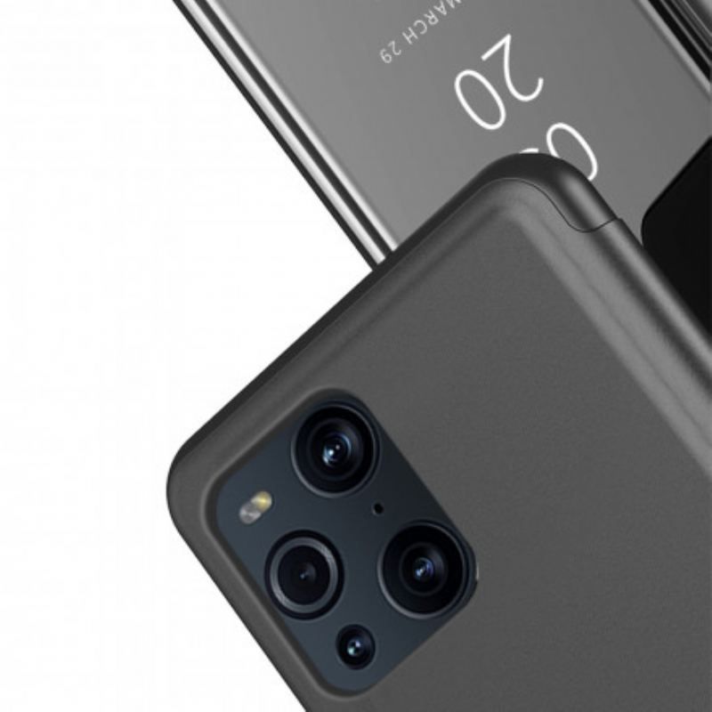 Cover Oppo Find X3 Pro Spejl Og Kunstlæder