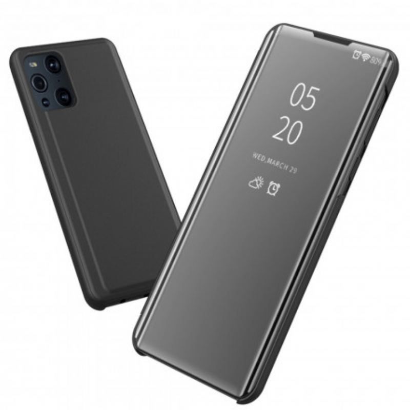 Cover Oppo Find X3 Pro Spejl Og Kunstlæder