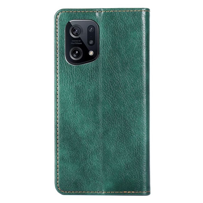 Cover Oppo Find X5 Flip Cover Solid Farve