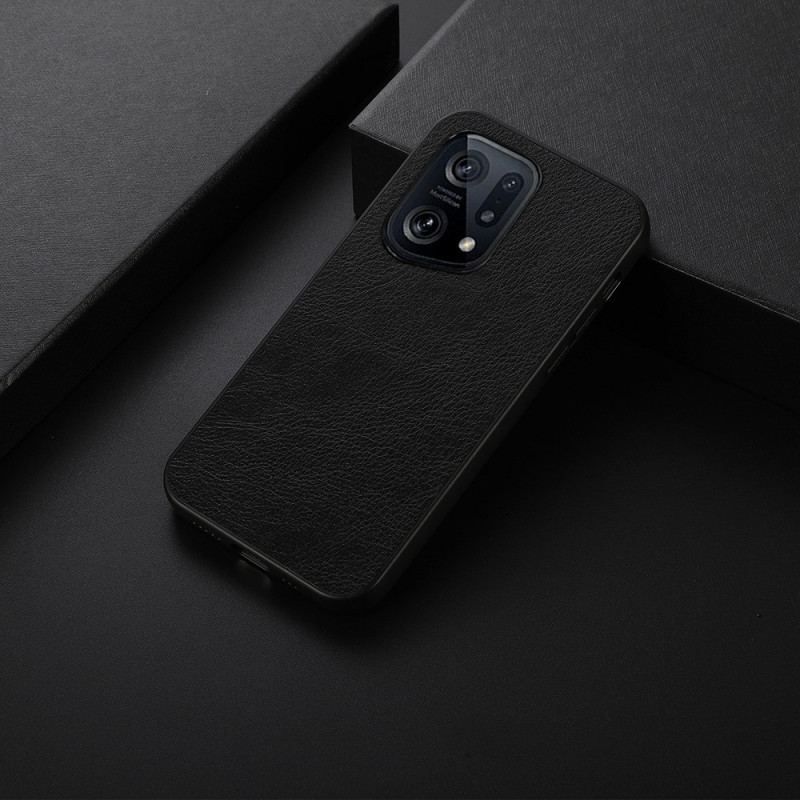 Cover Oppo Find X5 Litch Læder Styling