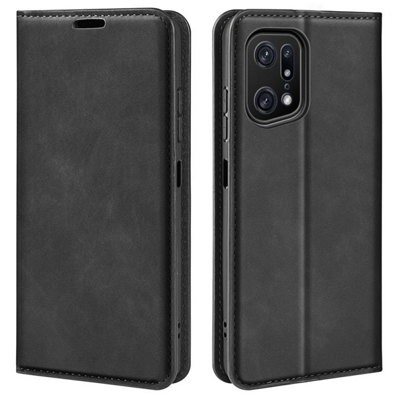 Cover Oppo Find X5 Pro Flip Cover Hudberøring