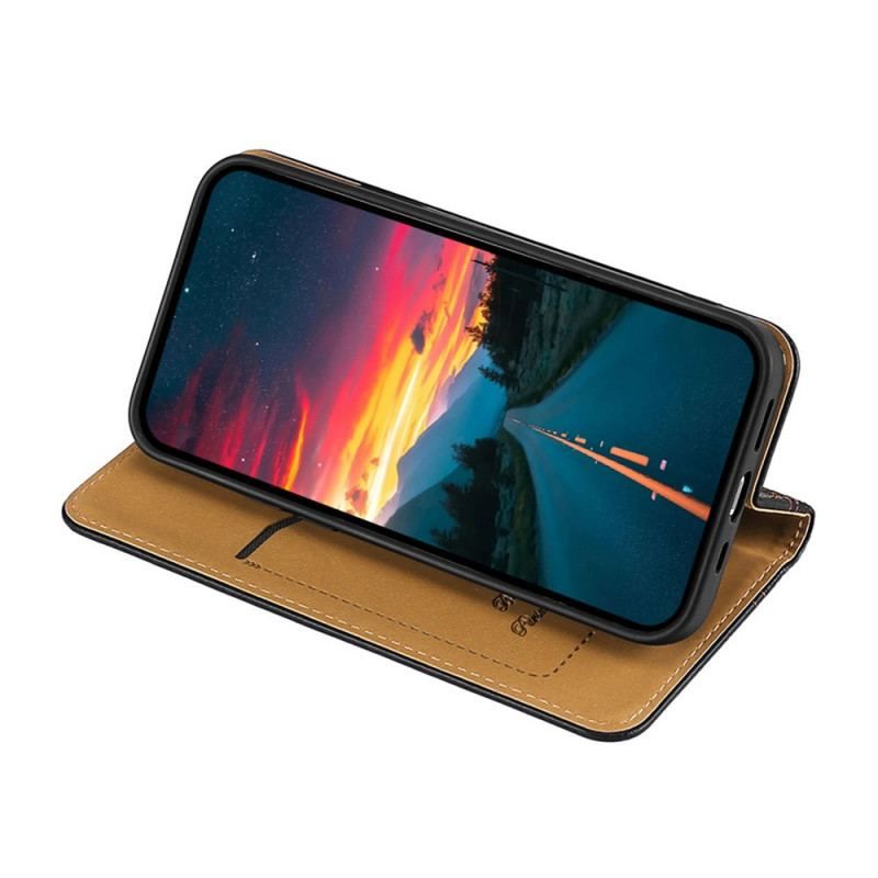 Cover Oppo Find X5 Pro Flip Cover Vintage Lædereffekt