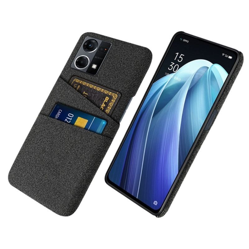 Cover Oppo Reno 7 Kortholder I Stof