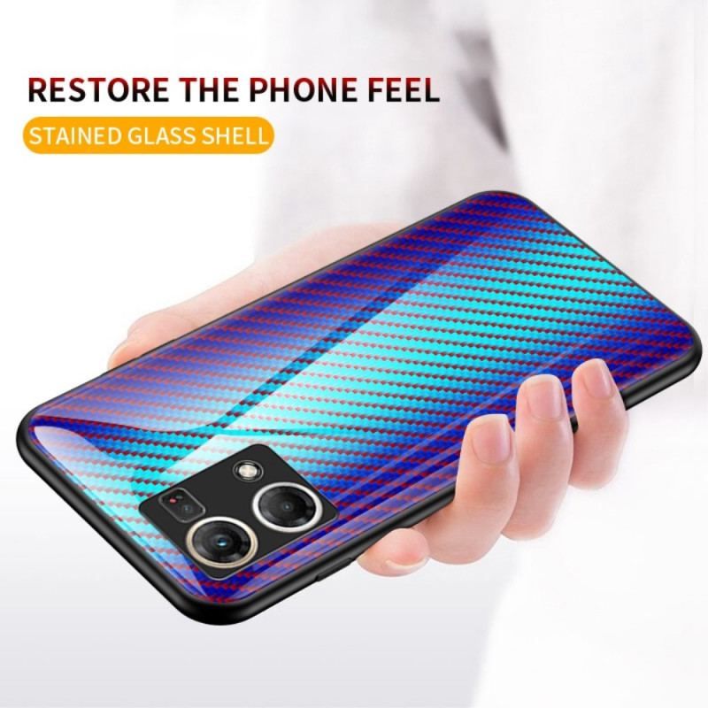 Cover Oppo Reno 7 Kulfiber Hærdet Glas