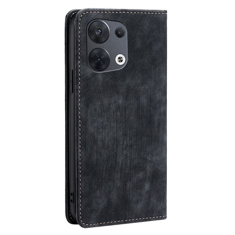 Cover Oppo Reno 8 Flip Cover Stiliseret Kunstlæder