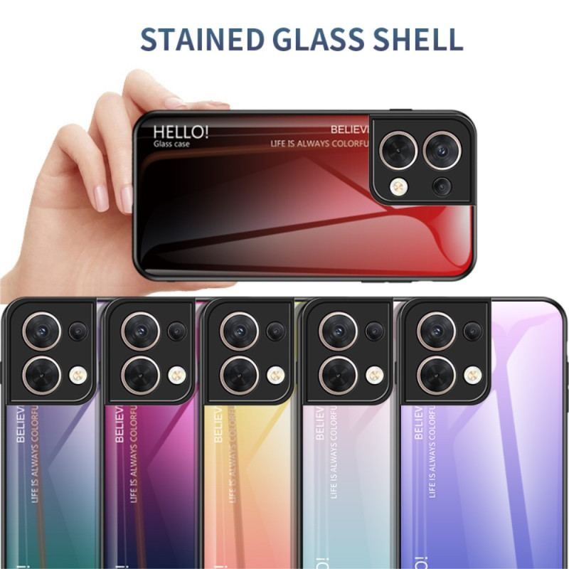 Cover Oppo Reno 8 Hærdet Glas Hej