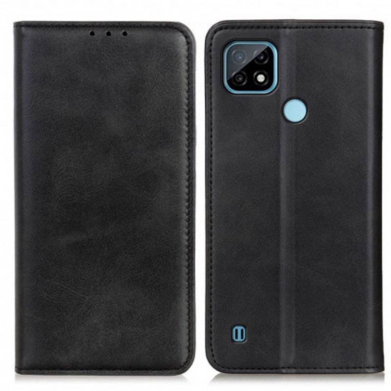 Cover Realme C21 Flip Cover Mat Split Læder