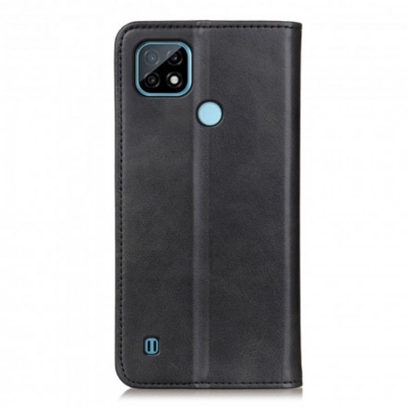 Cover Realme C21 Flip Cover Mat Split Læder