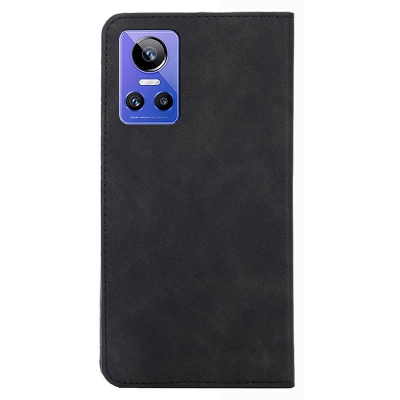 Cover Realme GT Neo 3 Flip Cover Silke Tekstur