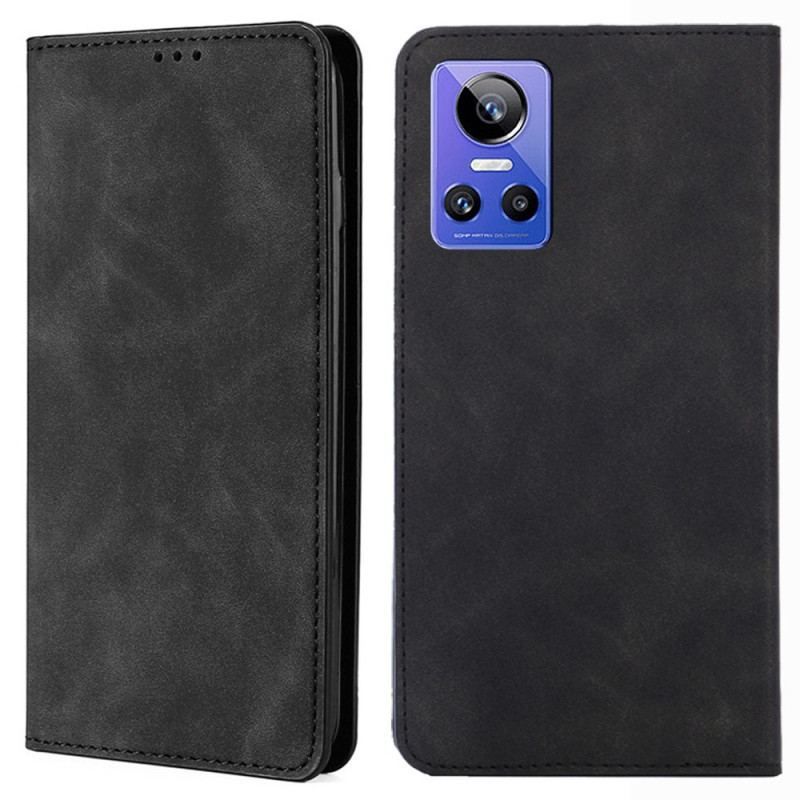 Cover Realme GT Neo 3 Flip Cover Silke Tekstur