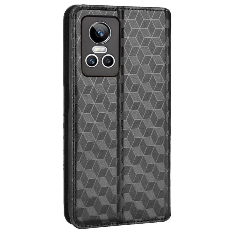 Cover Realme GT Neo 3 Flip Cover Ternet Mønstre