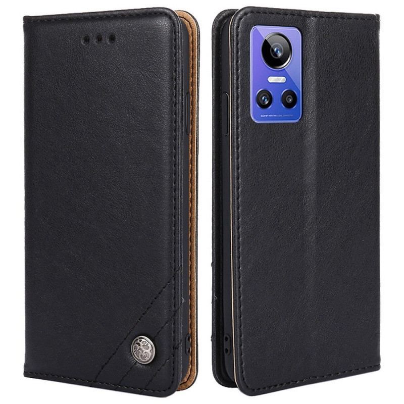 Cover Realme GT Neo 3 Flip Cover Vintage Kunstlæder