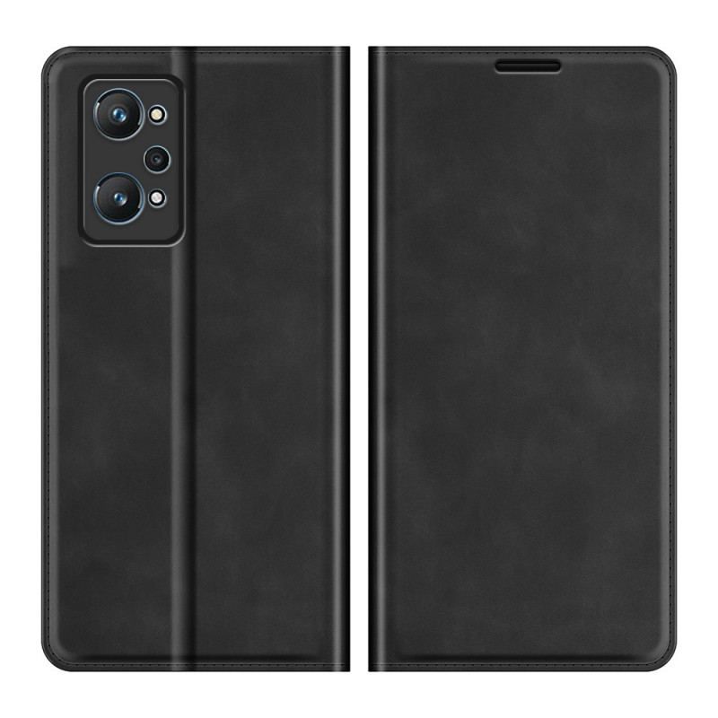 Cover Realme GT Neo 3T / Neo 2 Flip Cover Silkeblødt Lædereffekt