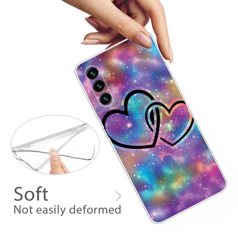 Cover Samsung Galaxy A13 5G / A04s Lænkede Hjerter